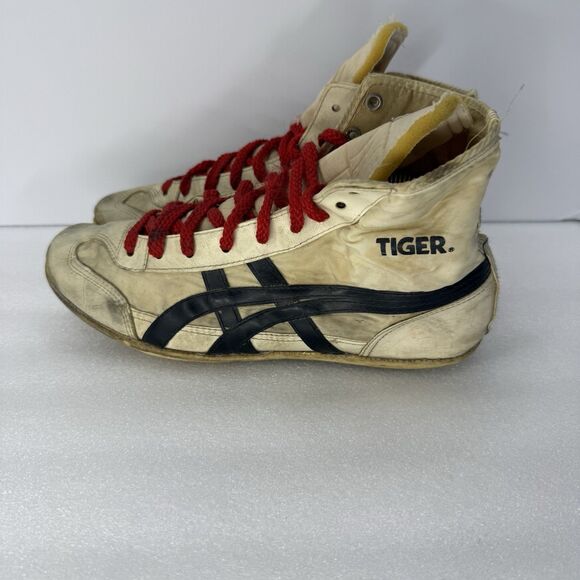 ASICS Onitsuka Tiger Wrestling Shoes Size 9.5 Rare And First ASICS Shoe VTG 70s main image 9